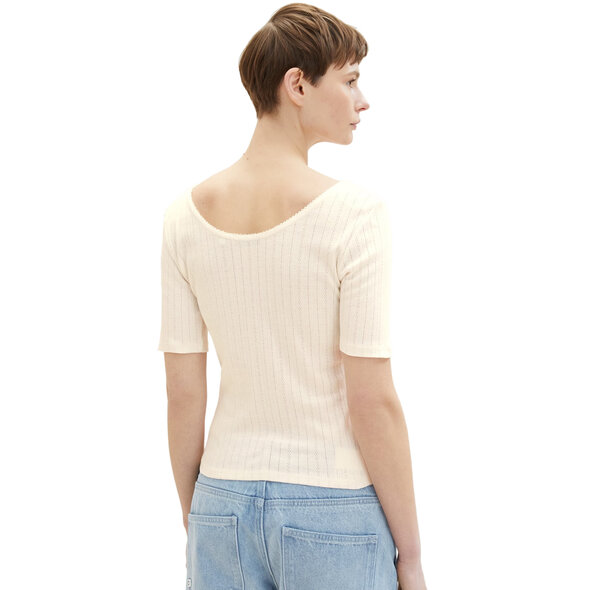 TOM TAILOR TOP ΓΥΝΑΙΚΕΙΟ ΜΕ POINTELLE 1035388-10348