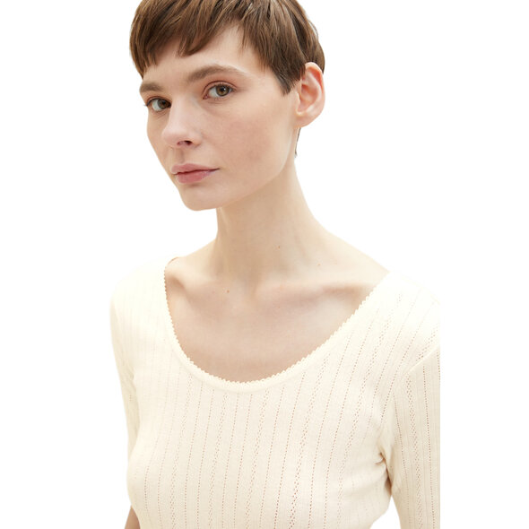 TOM TAILOR TOP ΓΥΝΑΙΚΕΙΟ ΜΕ POINTELLE 1035388-10348