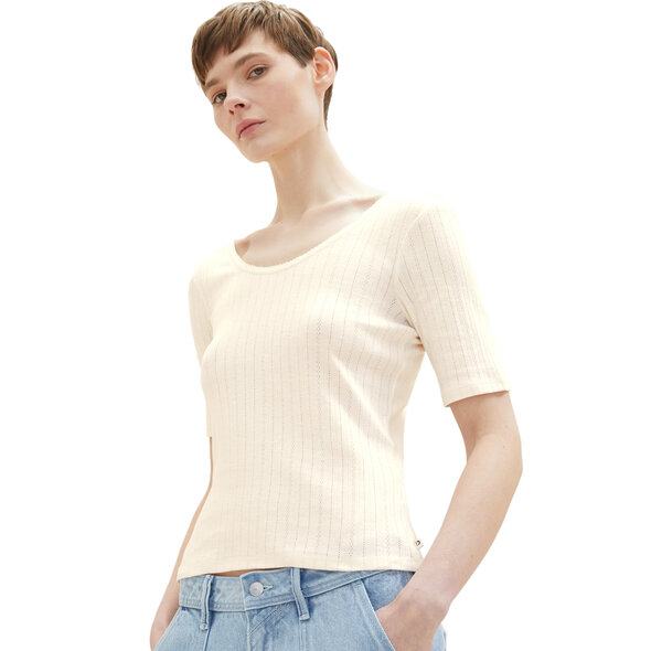 TOM TAILOR TOP ΓΥΝΑΙΚΕΙΟ ΜΕ POINTELLE 1035388-10348