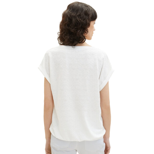 TOM TAILOR AJOUR JACQUAR ΜΠΛΟΥΖΑ ΓΥΝΑΙΚEIA 1036776-10315