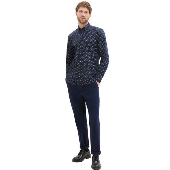 TOM TAILOR POPLIN PRINTED ΠΟΥΚΑΜΙΣΟ ΑΝΔΡΙΚΟ 1041396-35556