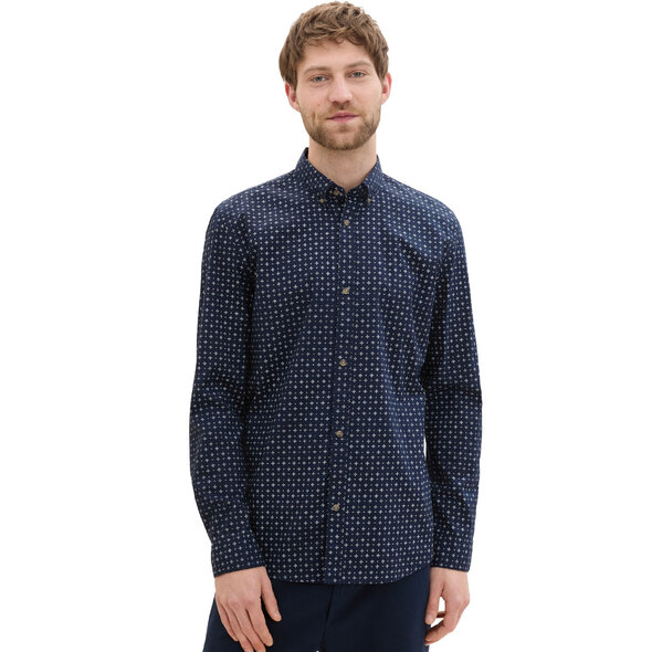 TOM TAILOR POPLIN PRINTED ΠΟΥΚΑΜΙΣΟ ΑΝΔΡΙΚΟ 1041396-35556
