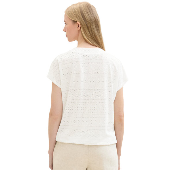 TOM TAILOR AJOUR ΜΠΛΟΥΖΑ ΓΥΝΑΙΚEIA 1041531-10315