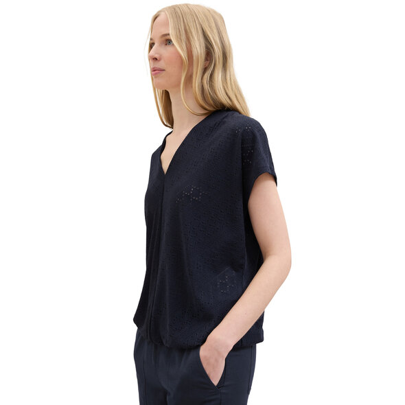 TOM TAILOR AJOUR ΜΠΛΟΥΖΑ ΓΥΝΑΙΚEIA 1041531-10668