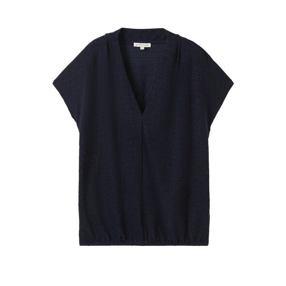 TOM TAILOR AJOUR ΜΠΛΟΥΖΑ ΓΥΝΑΙΚEIA 1041531-10668