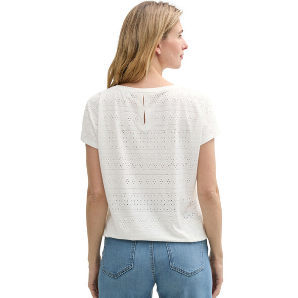 TOM TAILOR AJOUR ΜΠΛΟΥΖΑ ΓΥΝΑΙΚΕΙA 1046401-10315
