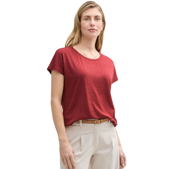 TOM TAILOR AJOUR ΜΠΛΟΥΖΑ ΓΥΝΑΙΚΕΙA 1046401-23853