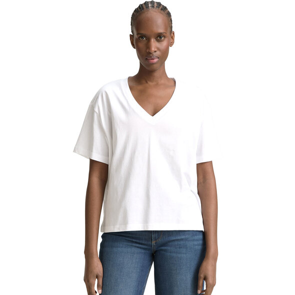 TOM TAILOR BOXY V-NECK ΜΠΛΟΥΖΑ ΓΥΝΑΙΚΕΙA 1046558-20000