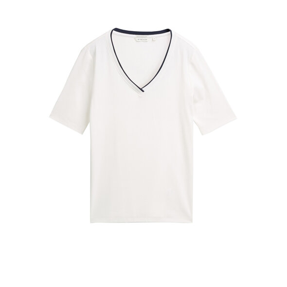 TOM TAILOR STRIPE V-NEC ΜΠΛΟΥΖΑ ΓΥΝΑΙΚΕΙΑ 1050432-10315
