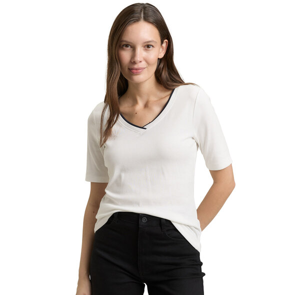 TOM TAILOR STRIPE V-NEC ΜΠΛΟΥΖΑ ΓΥΝΑΙΚΕΙΑ 1050432-10315
