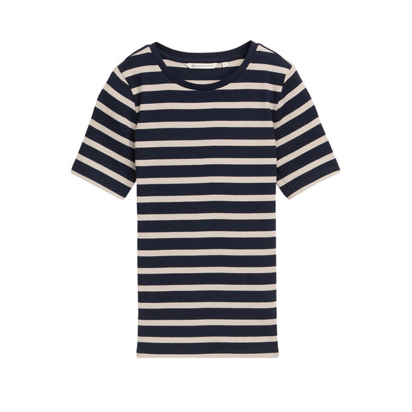 TOM TAILOR STRIPED RIB ΜΠΛΟΥΖΑ ΓΥΝΑΙΚΕΙΑ 1050685-39182