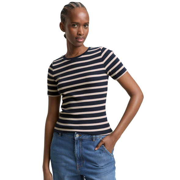 TOM TAILOR STRIPED RIB ΜΠΛΟΥΖΑ ΓΥΝΑΙΚΕΙΑ 1050685-39182