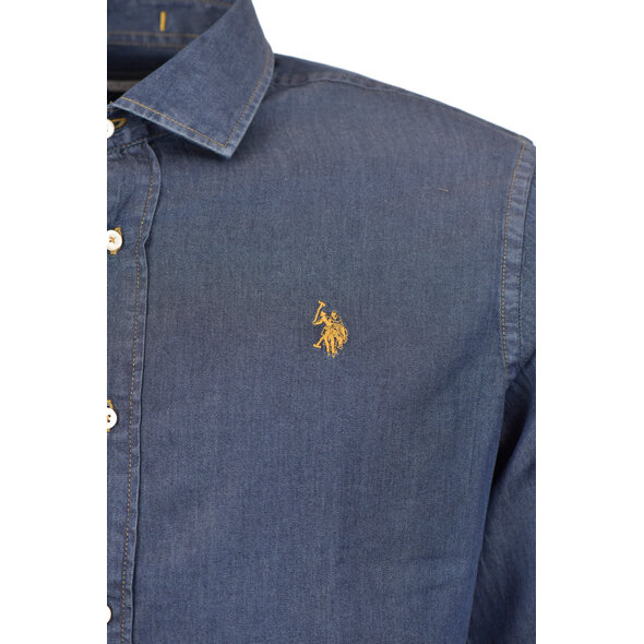 US POLO SLIM DENIM ΠΟΥΚΑΜΙΣΟ ΑΝΔΡΙΚΟ US42104005-179