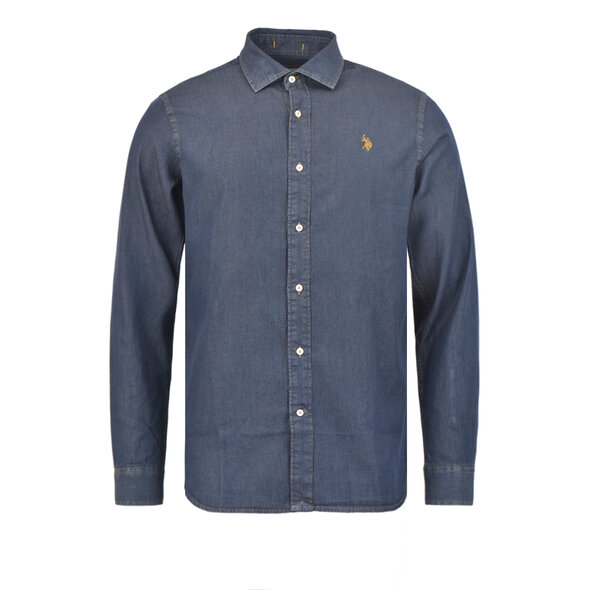 US POLO SLIM DENIM ΠΟΥΚΑΜΙΣΟ ΑΝΔΡΙΚΟ US42104005-179