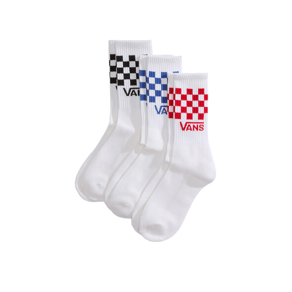 VANS 3-PACK CLASSIC CHECK CREW CHBD ΚΑΛΤΣΕΣ ΑΝΔΡΙΚΕΣ VN000QBU-WHT