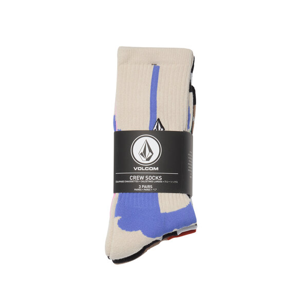 VOLCOM 3-PACK PRINT MIXER ΚΑΛΤΣΕΣ ΑΝΔΡΙΚΕΣ D6332601-MLT