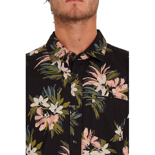 VOLCOM 'FLORAL WITH CHEESE' ΠΟΥΚΑΜΙΣΟ ΑΝΔΡIKO A0412112-BLK