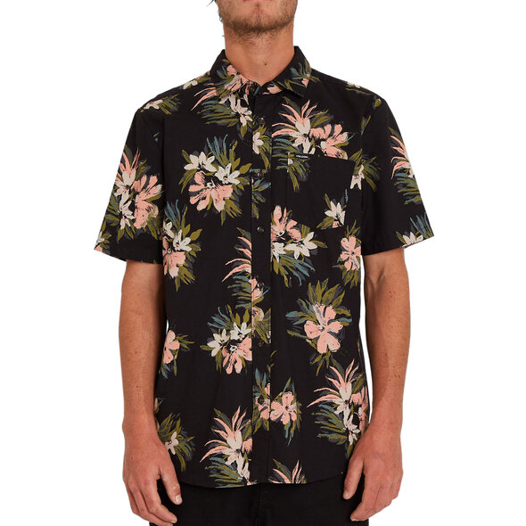 VOLCOM 'FLORAL WITH CHEESE' ΠΟΥΚΑΜΙΣΟ ΑΝΔΡIKO A0412112-BLK