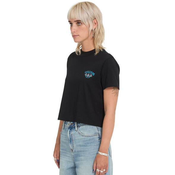 VOLCOM 'DIAL' CROP ΜΠΛΟΥΖΑ ΓΥΝΑΙΚΕΙΑ B3532602-BLK