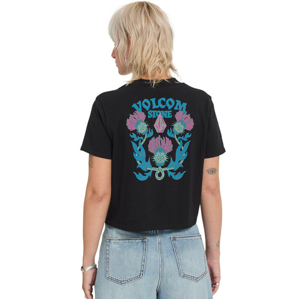 VOLCOM 'DIAL' CROP ΜΠΛΟΥΖΑ ΓΥΝΑΙΚΕΙΑ B3532602-BLK