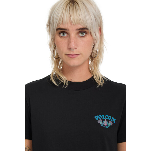 VOLCOM 'DIAL' CROP ΜΠΛΟΥΖΑ ΓΥΝΑΙΚΕΙΑ B3532602-BLK