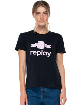 REPLAY JERSEY T-SHIRT ΓΥΝΑΙΚΕΙO ME ANIMALIER PRINT W3318B.000.22536G-098