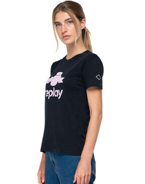 REPLAY JERSEY T-SHIRT ΓΥΝΑΙΚΕΙO ME ANIMALIER PRINT W3318B.000.22536G-098