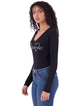 LIU JO ΜΠΛΟΥΖΑ ΓΥΝΑΙΚEIA ME APPLIQUE LOGO WF1541J5003-S9334