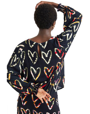 DESIGUAL 'GERBERA' LOOSE CREPE ΜΠΛΟΥΖΑ ΓΥΝΑΙΚEIA 21WWBW08-2000