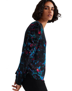 DESIGUAL 'AUSTRALIA' ΜΠΛΟΥΖΑ ΓΥΝΑΙΚEIA ME PUFFED ΜΑΝΙΚΙΑ 21WWBW34-2000