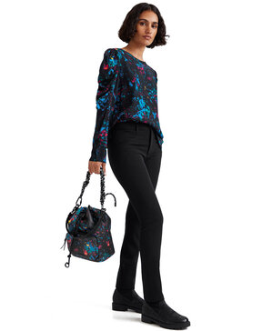 DESIGUAL 'AUSTRALIA' ΜΠΛΟΥΖΑ ΓΥΝΑΙΚEIA ME PUFFED ΜΑΝΙΚΙΑ 21WWBW34-2000