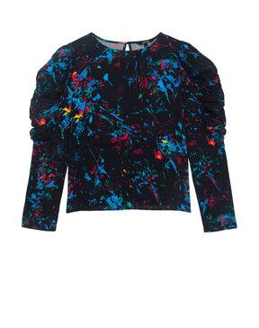 DESIGUAL 'AUSTRALIA' ΜΠΛΟΥΖΑ ΓΥΝΑΙΚEIA ME PUFFED ΜΑΝΙΚΙΑ 21WWBW34-2000