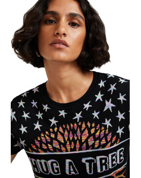 DESIGUAL 'HUG A TREE' ΠΛΕΚΤΗ ΜΠΛΟΥΖΑ ΓΥΝΑΙΚEIA 21WWTK54-2000