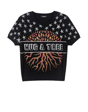 DESIGUAL 'HUG A TREE' ΠΛΕΚΤΗ ΜΠΛΟΥΖΑ ΓΥΝΑΙΚEIA 21WWTK54-2000