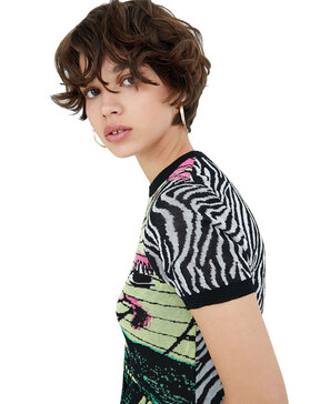DESIGUAL 'RADIATE LOVE' ΠΛΕΚΤΗ ΜΠΛΟΥΖΑ ΓΥΝΑΙΚEIA 21WWTK55-2006