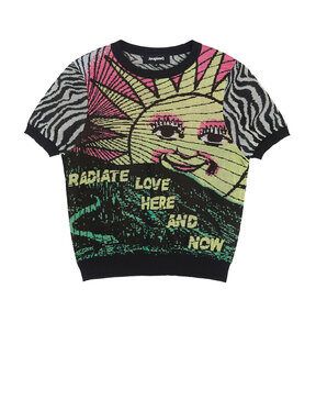DESIGUAL 'RADIATE LOVE' ΠΛΕΚΤΗ ΜΠΛΟΥΖΑ ΓΥΝΑΙΚEIA 21WWTK55-2006