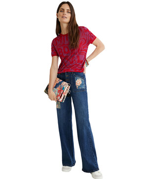DESIGUAL 'MIND, BODY, SOUL' ΖΑΚΑΡ ΠΛΕΚΤΗ ΜΠΛΟΥΖΑ ΓΥΝΑΙΚΕΙΑ 21WWTK57-3026