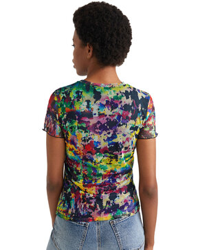 DESIGUAL 'ELOISSE' ARTY SLIM ΜΠΛΟΥΖΑ ΓΥΝΑΙΚEIA ME ΤΟΥΛΙ 21WWTKC9-9019