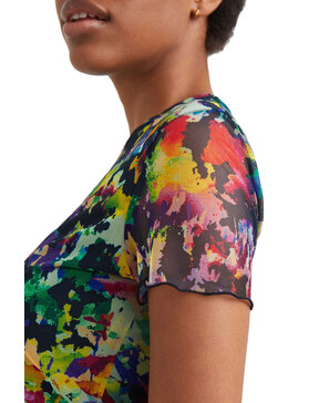 DESIGUAL 'ELOISSE' ARTY SLIM ΜΠΛΟΥΖΑ ΓΥΝΑΙΚEIA ME ΤΟΥΛΙ 21WWTKC9-9019