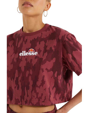 ELLESSE 'FIREBALL' CAMO CROP TOP ΓΥΝΑΙΚEIO SGK12431-DARK PURPLE