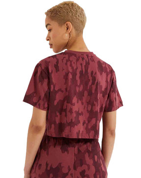 ELLESSE 'FIREBALL' CAMO CROP TOP ΓΥΝΑΙΚEIO SGK12431-DARK PURPLE