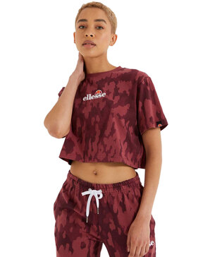 ELLESSE 'FIREBALL' CAMO CROP TOP ΓΥΝΑΙΚEIO SGK12431-DARK PURPLE