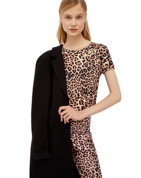 LIU JO ΜΠΛΟΥΖΑ ΓΥΝΑΙΚEIA ME ANIMAL PRINT WF1382J6296-S9316